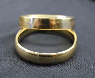 Appraisal: Vintage Gold Filled Bracelets Marked on inside of band insert