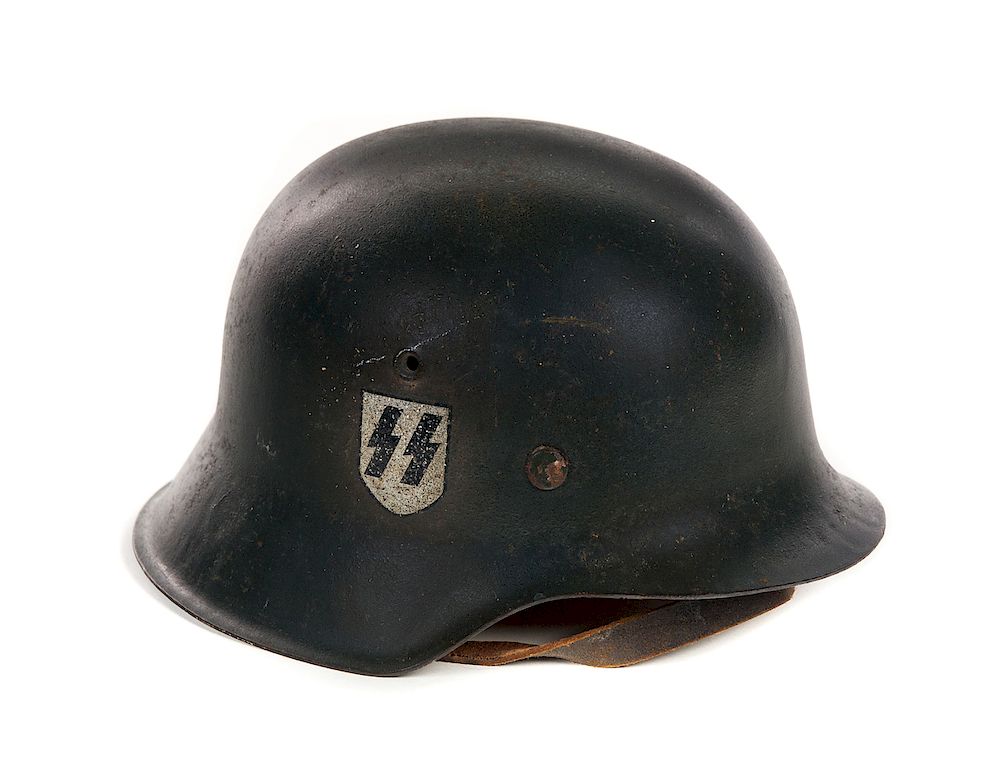 Appraisal: Waffen SS M WWII Nazi Helmet Good original condition Please