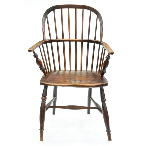 Appraisal: A Victorian ash low back Windsor chair Thames Valley Region