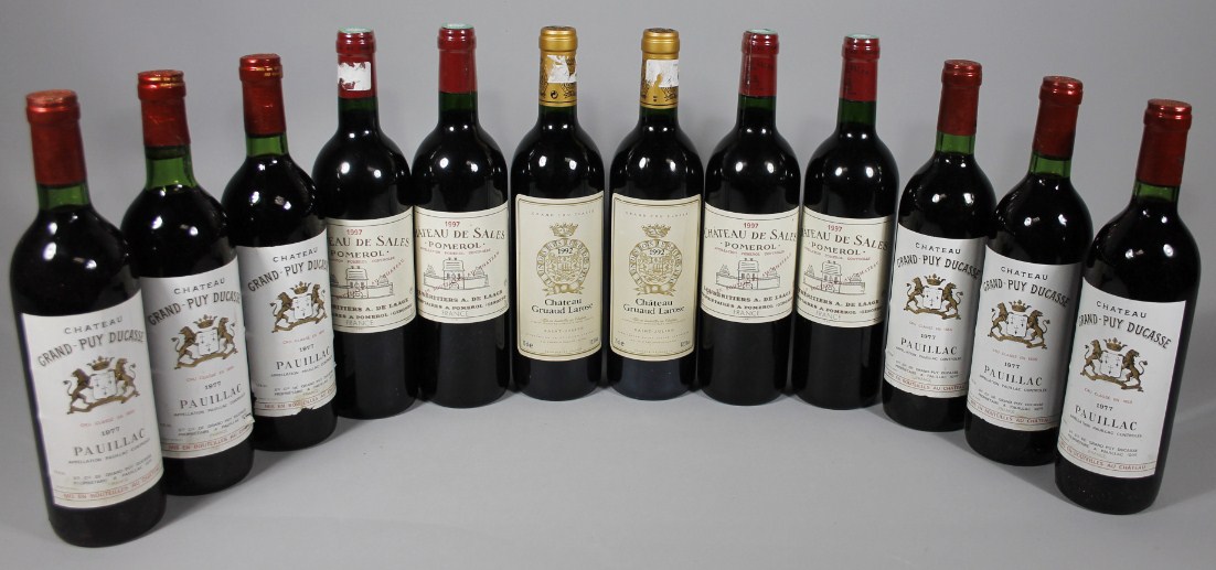 Appraisal: Various red wine Chateau De Sales Pomerol cl cm high