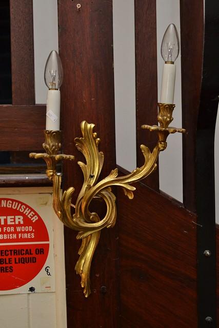 Appraisal: A PAIR OF FLORENTINE STYLE WALL SCONCES A PAIR OF