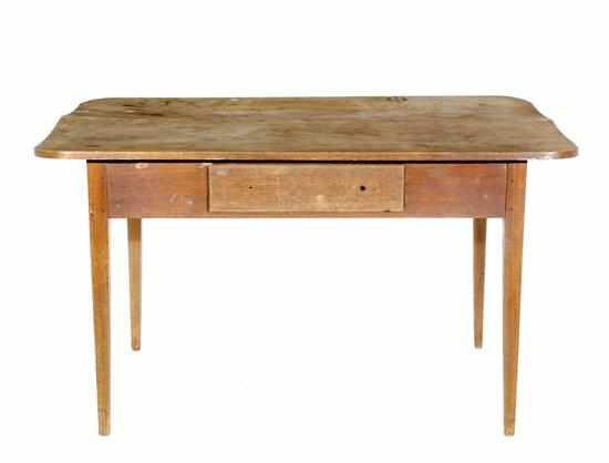 Appraisal: Southern Federal walnut farm table early th century rectangular top