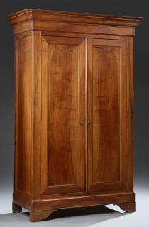 Appraisal: French Louis Philippe Carved Walnut Armoire mid French Louis Philippe