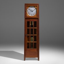 Appraisal: Gustav Stickley TALL CASE CLOCK FROM THE CHARLES B EVANS