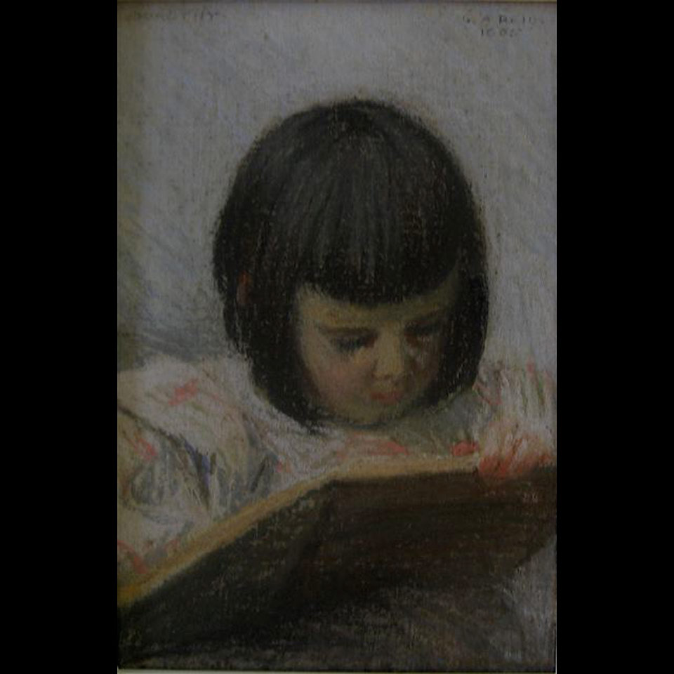 Appraisal: GEORGE AGNEW REID - CANADIAN PORTRAIT OF DOROTHY PASTEL DATED