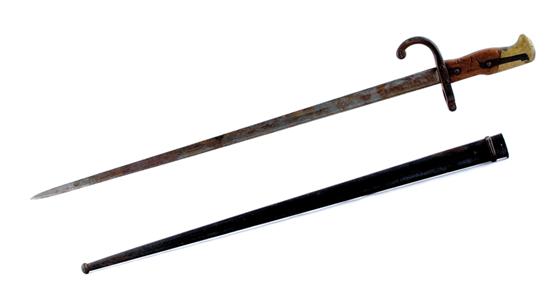 Appraisal: Bayonet complete with metal scabbard th century bayonet marked and