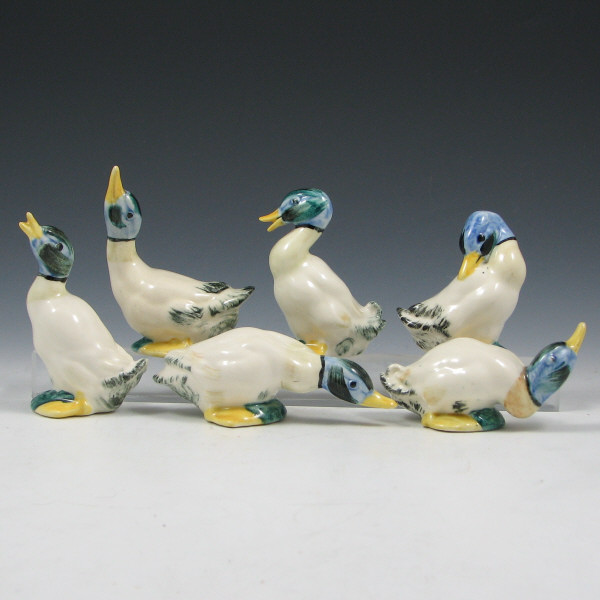 Appraisal: Stangl A-F Ducks Six Different - Mint Very nicely matched