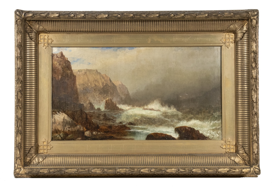 Appraisal: HARRISON BIRD BROWN CA ME UK - Stormy Coast oil