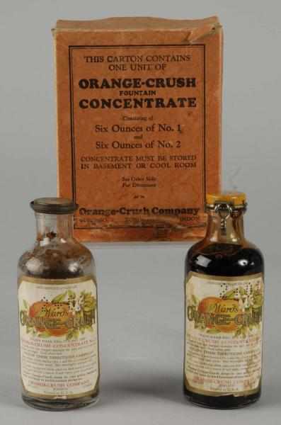 Appraisal: Ward's Orange Crush Syrup Concentrate Set Description s Complete with