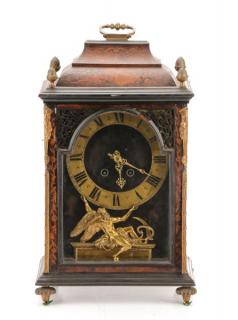 Appraisal: French Louis XIV Style Marquetry Bracket Clock French movement th