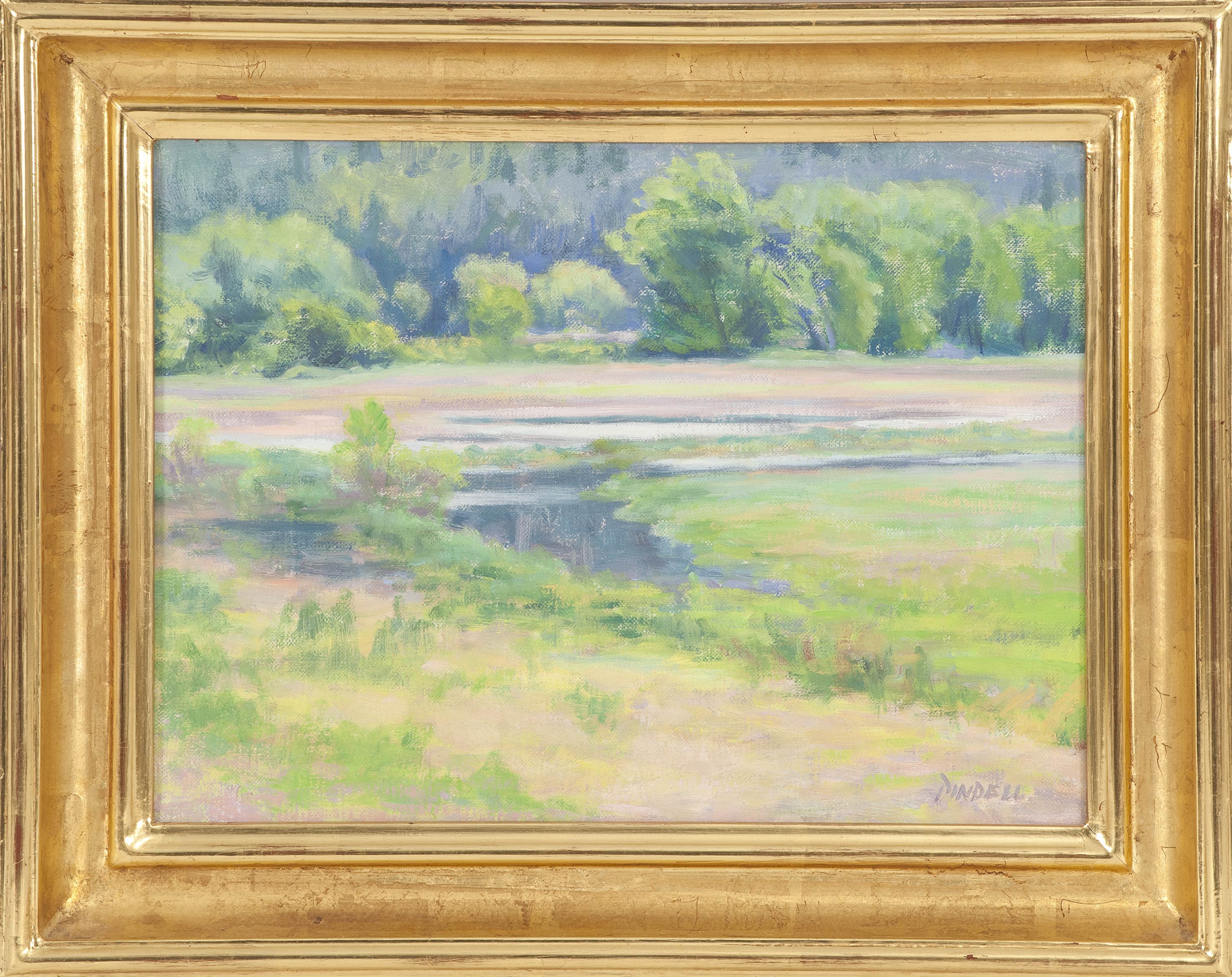 Appraisal: PAMELA PINDELLAmerican b A Cape Cod creek Signed lower right