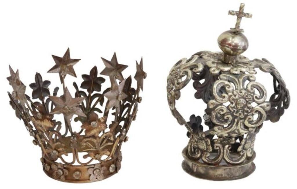 Appraisal: lot of Saint's crown to be mounted on the head