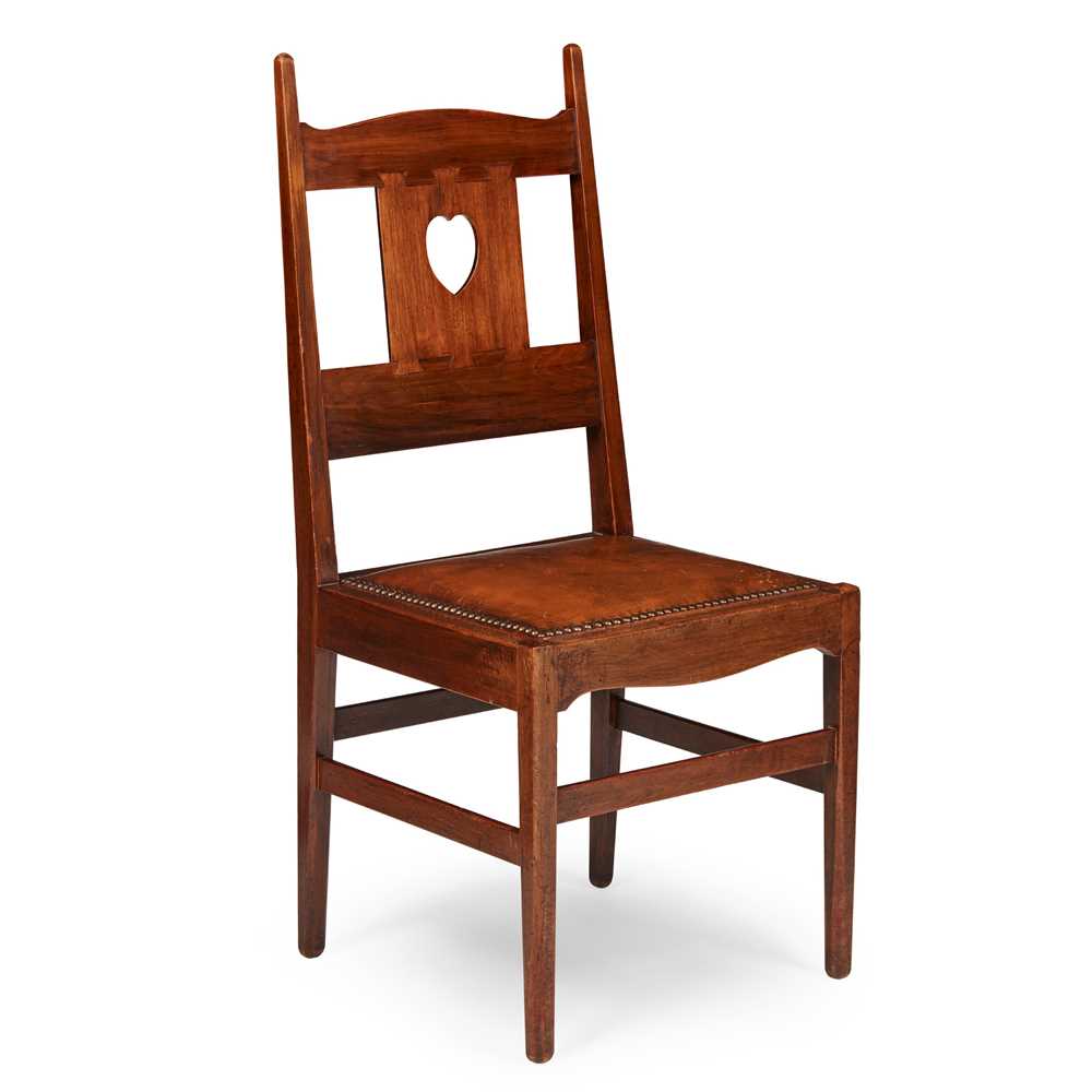 Appraisal: CHARLES FRANCIS ANNESLEY VOYSEY BRITISH - SIDE CHAIR CIRCA mahogany