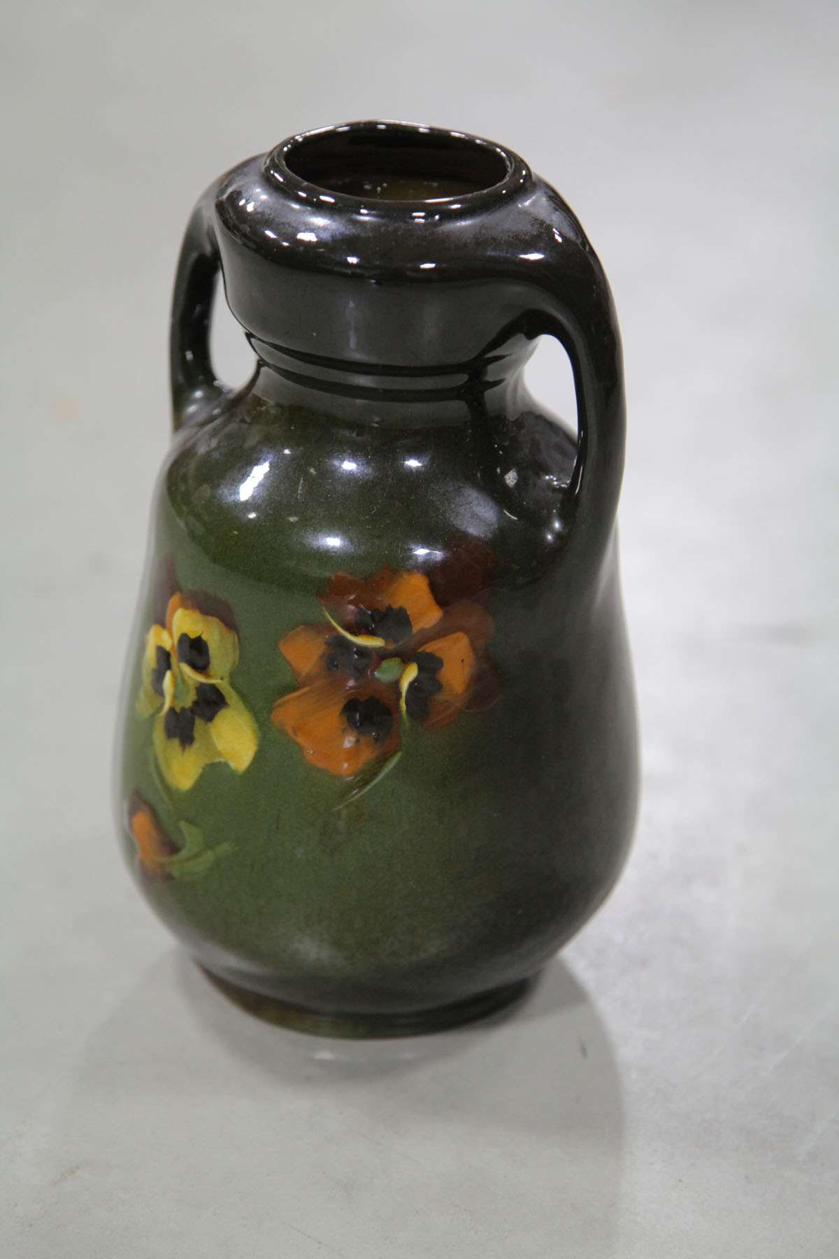 Appraisal: MCCOY VASE Ohio ca Loy-Nel-Art double handled standard glaze vase