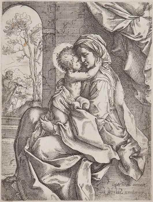 Appraisal: Ventura Salimbeni The Virgin and Christ Child etching after Guido