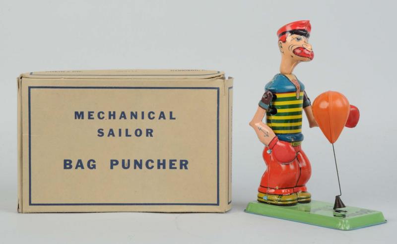 Appraisal: Chein Barnacle Bill The Sailor Bag Puncher Toy Tin litho