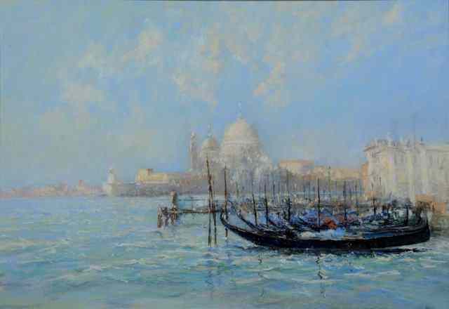 Appraisal: BRIAN LINDLEY TH CENTURY 'Morning light on the Salut Venice'