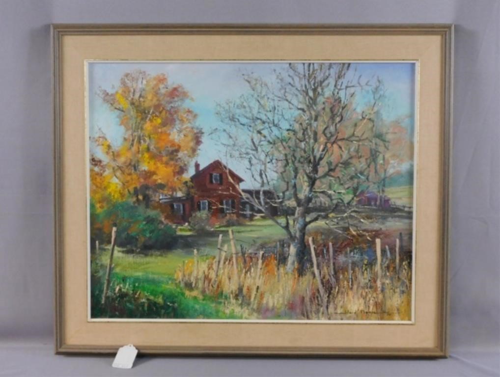 Appraisal: WARD PALMER MANN - NEW YORK Massachusetts oil painting on