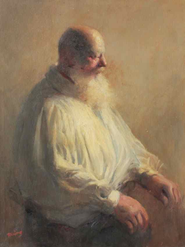 Appraisal: MAIONE Robert American - Portrait of an Elderly Bearded Man