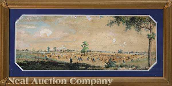 Appraisal: Joseph Boggs Beale American Pennsylvania - Battle of Gettysburg watercolor