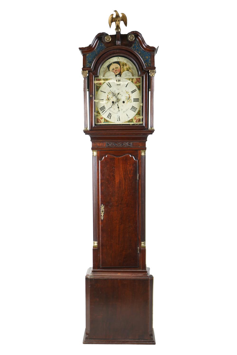 Appraisal: ENGLISH TALL CASE CLOCKwith pendulum and two weights Condition with