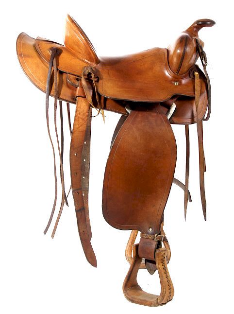 Appraisal: Early Connolly Bros Billings MT Saddle c - For bidding