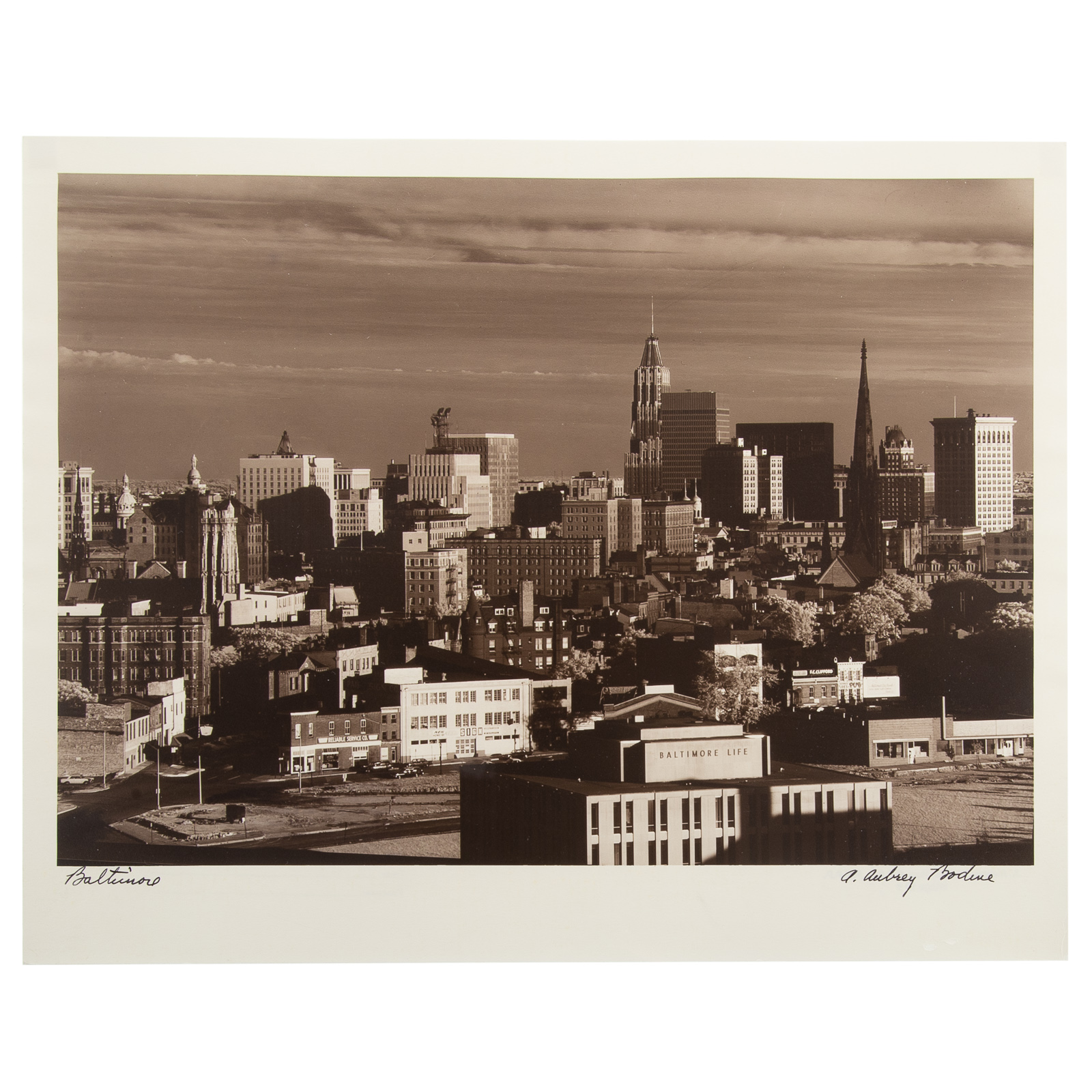 Appraisal: A AUBREY BODINE BALTIMORE American - Gelatin silver print signed