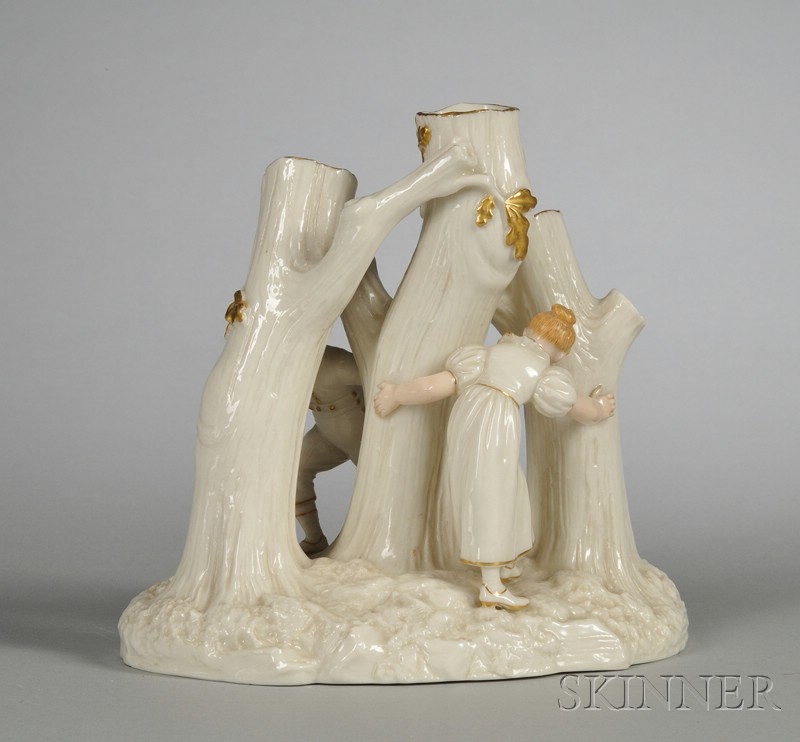 Appraisal: Royal Worcester Porcelain Figural Group England late th century the