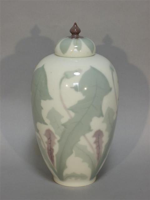 Appraisal: RORSTRAND SWEDISH PORCELAIN JAR AND COVER Signed Rorstrand in underglaze