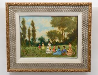 Appraisal: SUZANNE DEMAREST French - Afternoon in the Meadow Signed l