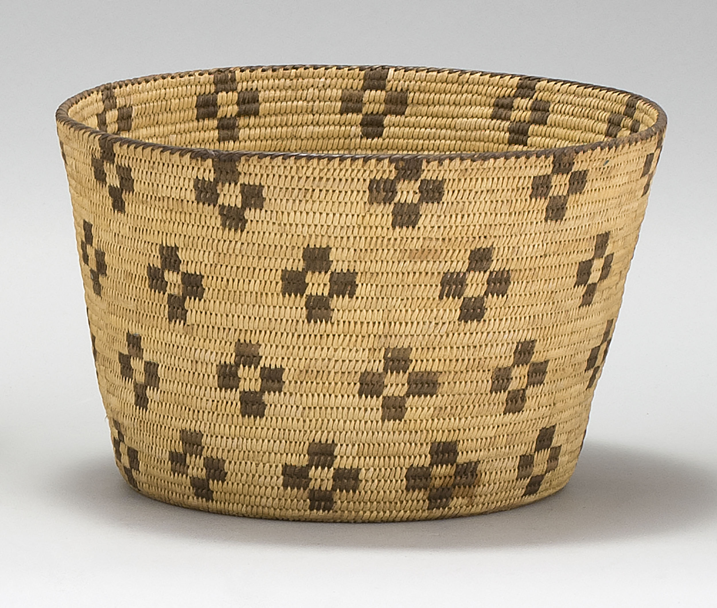 Appraisal: PIMA BASKET Circa In slightly flared cylindrical form with a