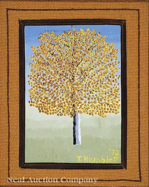 Appraisal: Theora Hamblett American Mississippi - Yellow Tree oil on canvas