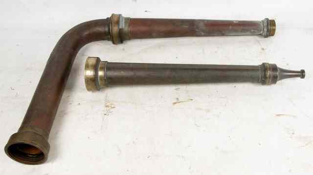 Appraisal: Two Shand Mason and Company copper and brass mounted fireman's