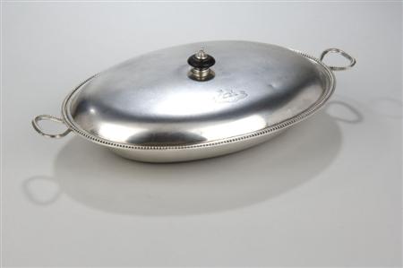 Appraisal: A George III silver entree dish and cover Fogelberg Gilbert