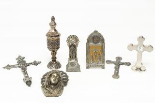 Appraisal: Vintage Silver Mostly vintage s motifs including the Virgin Mary