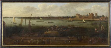 Appraisal: ENGLISH SCHOOL C A PANORAMIC VIEW OF LAMBETH PALACE SEEN