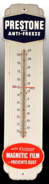 Appraisal: Porcelain Anti-Freeze Thermometer Description Circa s Slogan promoting Magnetic Film