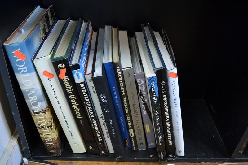 Appraisal: SHELF OF BOOKS CONCERNING ARCHITECTURE INCL AT THE END OF