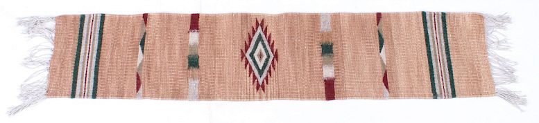 Appraisal: Zapotec Hand Woven Wool Runner You are bidding on a