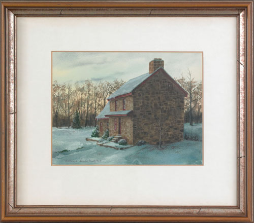 Appraisal: Mildred Sands Kratz American th c watercolor landscape with farmhouse