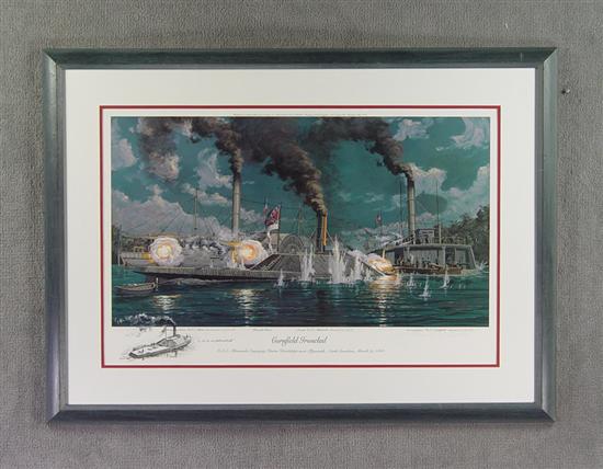 Appraisal: Civil War Print Signed by William R McGrath Limited edition