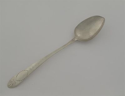 Appraisal: Limerick a rare George III Irish provincial tablespoon bright-cut with