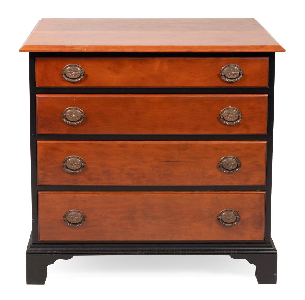 Appraisal: ELDRED WHEELER CHIPPENDALE-STYLE CHEST MASSACHUSETTS TH CENTURY HEIGHT WIDTH DEPTH