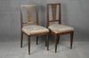 Appraisal: CHAIRS - Set of five Italian th c walnut side