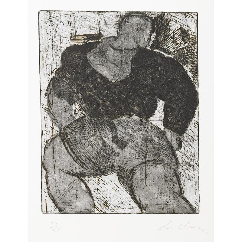 Appraisal: SANDRO CHIA Italian b Etching and aquatint on paper Courageous