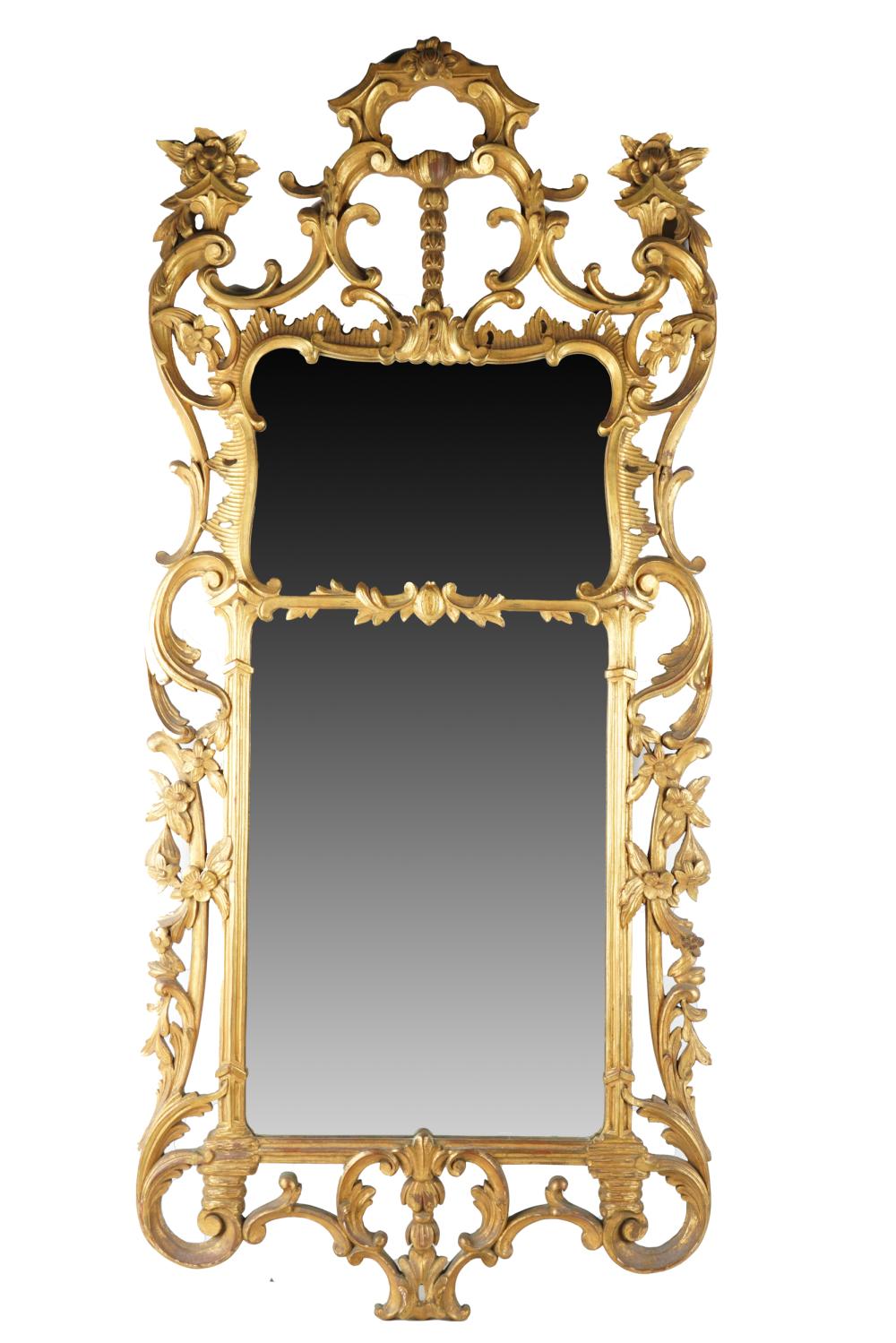 Appraisal: FRENCH GILTWOOD MIRROR th century x inches Condition