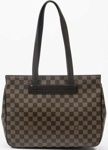 Appraisal: Louis Vuitton Parioli PM tote bag in Damier Ebene coated