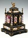 Appraisal: JEWEL CABINET - Antique Austrian miniature rosewood jewel cabinet The