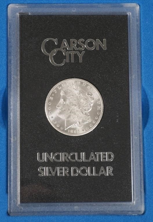 Appraisal: General Services Administration issued and encapsulated Carson City silver dollar