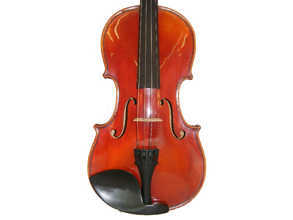 Appraisal: French violin labelled Charles Brugere no Paris also bearing the